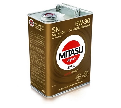 Моторное масло Mitasu Motor Oil SN 5W-30 Synthetic Blended (4л.)