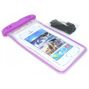 Чехол водонепроницаемый светящийся для мобильных телефонов фиолетовый