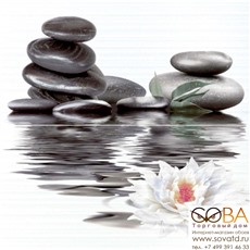 Панно Фреш  лотос 23-04-04-332-0 50х50 (из 2-х ч.) купить по лучшей цене в интернет магазине стильных обоев Сова ТД. Доставка по Москве, МО и всей России