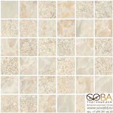 Мозаика Vitra  Marble-Stone Кремовый Матовый-Лаппато Ректификат (5х5) 30х30 купить по лучшей цене в интернет магазине стильных обоев Сова ТД. Доставка по Москве, МО и всей России