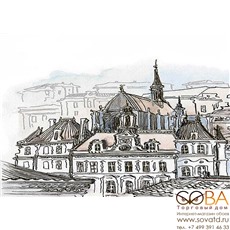 Декор Cersanit Вставка Eifel city многоцветный 25х35 купить по лучшей цене в интернет магазине стильных обоев Сова ТД. Доставка по Москве, МО и всей России