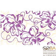 Декор Монро фиолетовый /09-00-55-050-0/ /94-00-53-50/   40х25  10шт купить по лучшей цене в интернет магазине стильных обоев Сова ТД. Доставка по Москве, МО и всей России