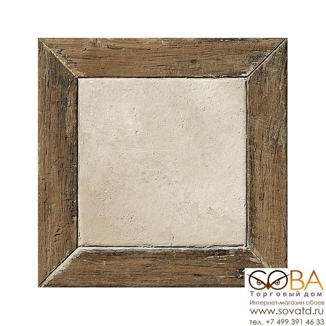 Керамогранит Coliseumgres Garda Bianco Frame (45x45)см 610010000833 (Россия) купить по лучшей цене в интернет магазине стильных обоев Сова ТД. Доставка по Москве, МО и всей России