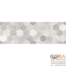 Декор Гексацемент Плитка настенная  серая 1064-0294 20х60 купить по лучшей цене в интернет магазине стильных обоев Сова ТД. Доставка по Москве, МО и всей России