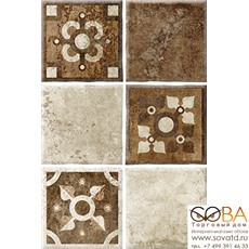 Плитка Прага 3Д  настенная микс орнамент 30х20 купить по лучшей цене в интернет магазине стильных обоев Сова ТД. Доставка по Москве, МО и всей России