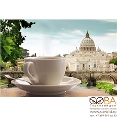 Декор D4 Travel cup D4D249  30х20 купить по лучшей цене в интернет магазине стильных обоев Сова ТД. Доставка по Москве, МО и всей России