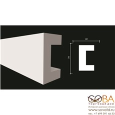 Лепнина Decor-Dizayn Молдинг DD614 купить по лучшей цене в интернет магазине стильных обоев Сова ТД. Доставка по Москве, МО и всей России