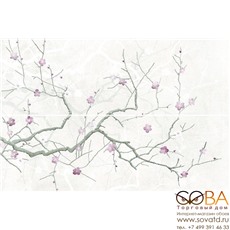 Декор Cersanit Панно Haiku HI2U522DT светло-серый 50х75 купить по лучшей цене в интернет магазине стильных обоев Сова ТД. Доставка по Москве, МО и всей России