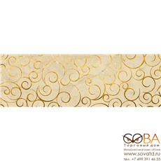 Декор Миланезе дизайн  Флорал крема 1664-0142 20х60 купить по лучшей цене в интернет магазине стильных обоев Сова ТД. Доставка по Москве, МО и всей России