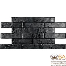 Керамогранит Pamesa  Brickwall Negro 7 x 28 купить по лучшей цене в интернет магазине стильных обоев Сова ТД. Доставка по Москве, МО и всей России