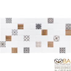 Декор Астрид  1 белый 1041-0238 20х40 купить по лучшей цене в интернет магазине стильных обоев Сова ТД. Доставка по Москве, МО и всей России