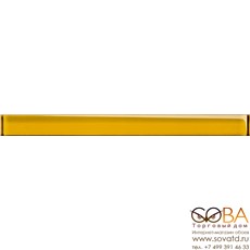 Плитка (UG1H061) спецэлемент стеклянный: Universal Glass, желтый, 4x45, Сорт1 купить по лучшей цене в интернет магазине стильных обоев Сова ТД. Доставка по Москве, МО и всей России