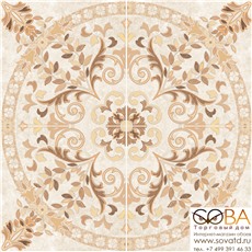 Панно Pompei  напольное светло-бежевое (PY6G304) 88x88 купить по лучшей цене в интернет магазине стильных обоев Сова ТД. Доставка по Москве, МО и всей России