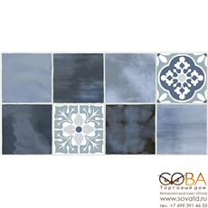 Плитка Glam  настенная Indigo Ornament 2 63x31,5 купить по лучшей цене в интернет магазине стильных обоев Сова ТД. Доставка по Москве, МО и всей России