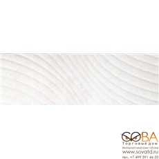 Декор Сонора 7 тип 1 Плитка настенная  белый, волна 25х75 купить по лучшей цене в интернет магазине стильных обоев Сова ТД. Доставка по Москве, МО и всей России