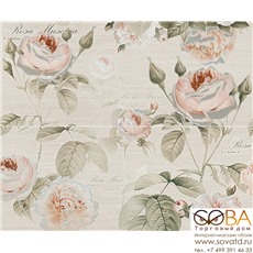 Панно Garden Rose beige  01 50х60 купить по лучшей цене в интернет магазине стильных обоев Сова ТД. Доставка по Москве, МО и всей России