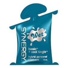 Гибридный лубрикант с охлаждающим эффектом Wet Synergy Cool Tingle - 10 мл.