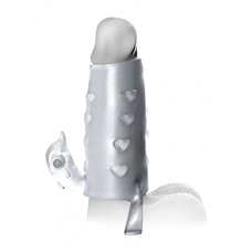 Удлинняющая насадка FX DELUXE VIBRATING PENIS ENHANCER 413320PD