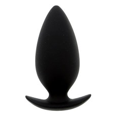 Чёрная анальная пробка BOOTYFUL ANAL PLUG MEDIUM BLACK - 9,8 см.