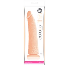 Телесный фаллоимитатор Colours Pleasures Thick 8  Dildo - 20 см.