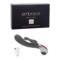 Вибратор EMBRACE BUNNY WAND GREY 4610-45BXSE