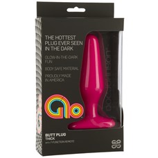 Анальная пробка GLO Vibrating Thick Pink 7051-06BXDJ