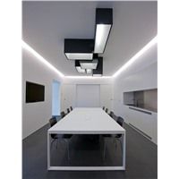 Люстра потолочная LED металл черный минимализм стиль