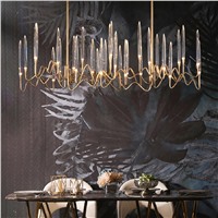 Люстра длинная над столом Il Pezzo Mancante