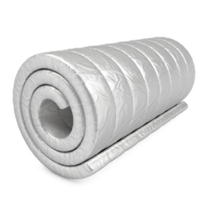 Ивотстекло ТИБ 1ФМ – базальтовое изделие в обкладке алюминиевой фольгой и сеткой 1000*3000мм