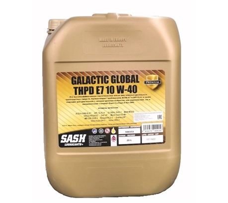 Моторное масло Sash Galactic Global THPD E7 10W-40 (20л.)