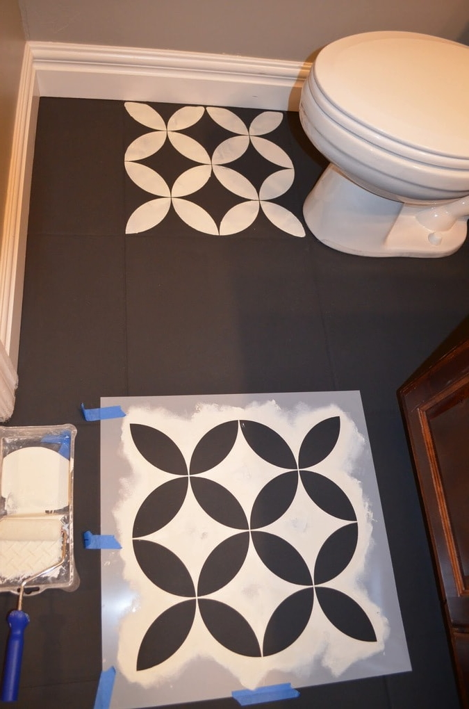Как покрасить плитку в ванной своими руками | Окраска кафельной плитки на полу и стенах
