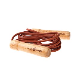 Wooden Skip Rope with leather cord