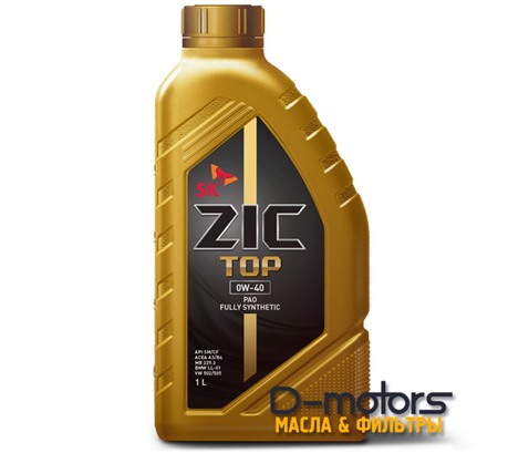 Моторное масло ZIC TOP 0W-40 (1л.)