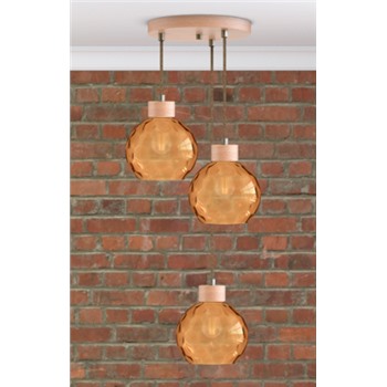 Подвесной светильник ИДЕЯ с тремя плафонами S.18.AM