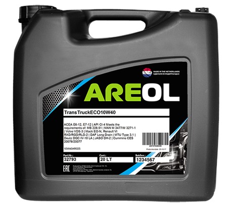 AREOL Trans Truck ECO 10W-40 (20 л.)