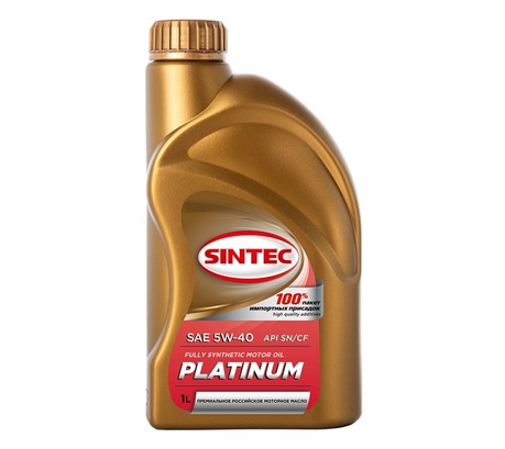 Моторное масло Sintec Platinum 5W-40 SN/CF (1л.)