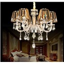 Подвесная стеклянная люстра "Янтарь"