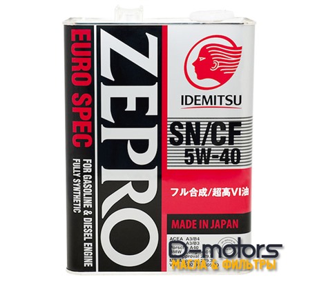 Моторное масло Idemitsu Zepro Euro Spec 5W-40 (4л.)