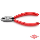 Бокорезы диагональные 125 мм, ручки с пластмассовым покрытием, KNIPEX, KN-7001125